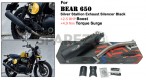 Fit For Royal Enfield Bear 650 Stainless Steel Exhaust Silencer Black     - SPAREZO